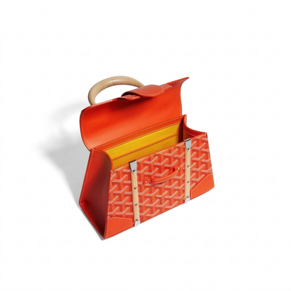 Goyard Wood Handle bag "Orange"