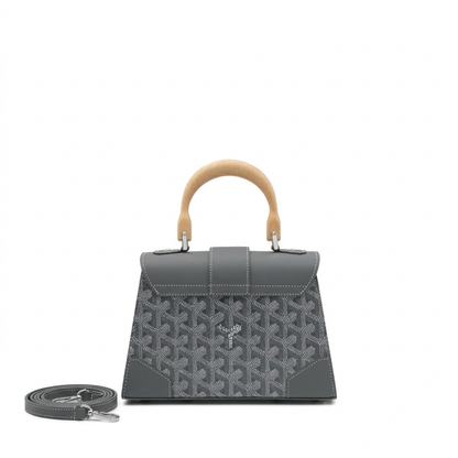 Goyard Wood Handle bag "Gray"