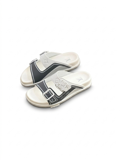 LV Sandals "White/Gray"
