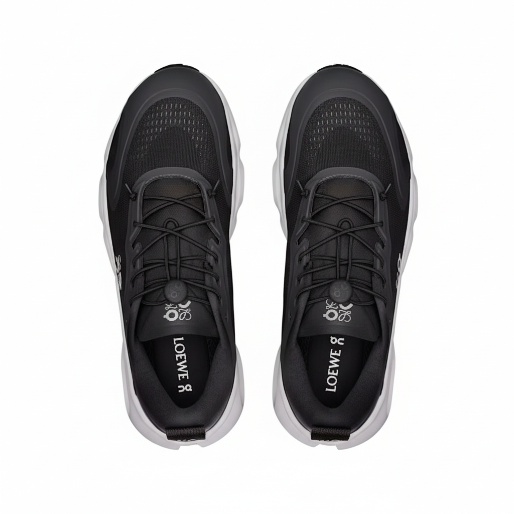 Loewe x On Running Cloud Solo Sneakers  "Black/White"