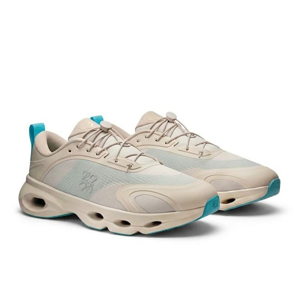 Loewe x On Running Cloud Solo Sneakers  "Sand/Turquoise"