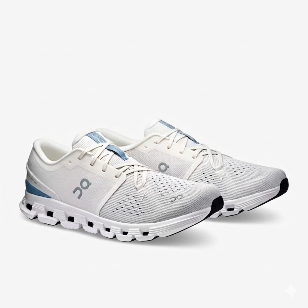 On Running Cloud X 4 "Silver/ Chambray"