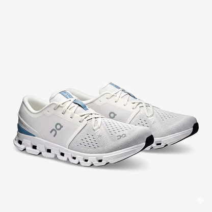 On Running Cloud X 4 "Silver/ Chambray"