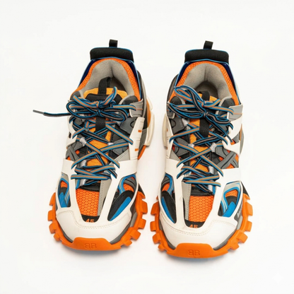 Balenciaga "Orange/Grey/Navy" Track Sneakers