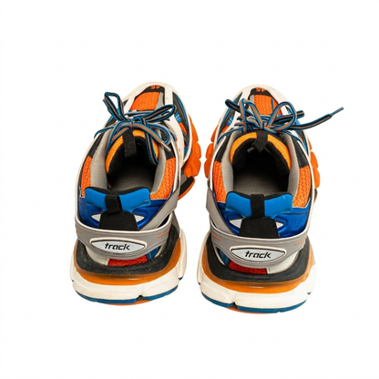 Balenciaga "Orange/Grey/Navy" Track Sneakers