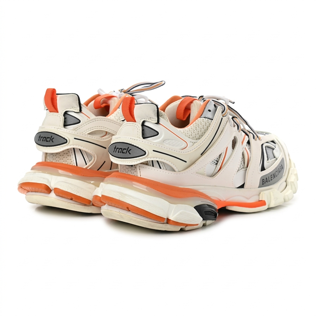 BalenciagaBalenciaga "White/Orange" Track Sneakers