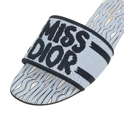 Miss Dior Dway Slides "Blue"