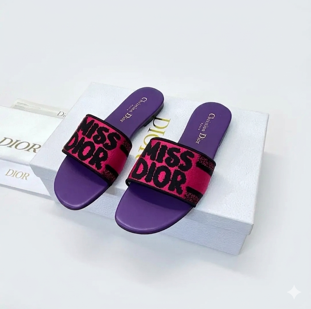 Dior Dway Slides "Purple"