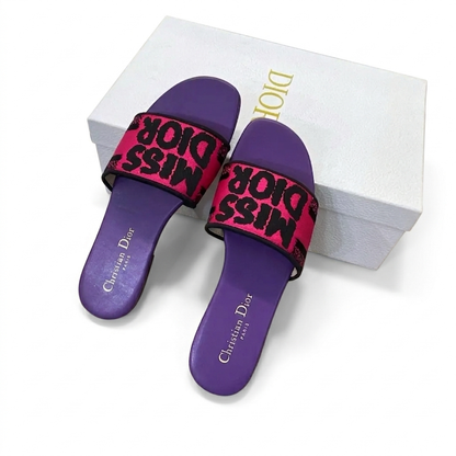 Dior Dway Slides "Purple"