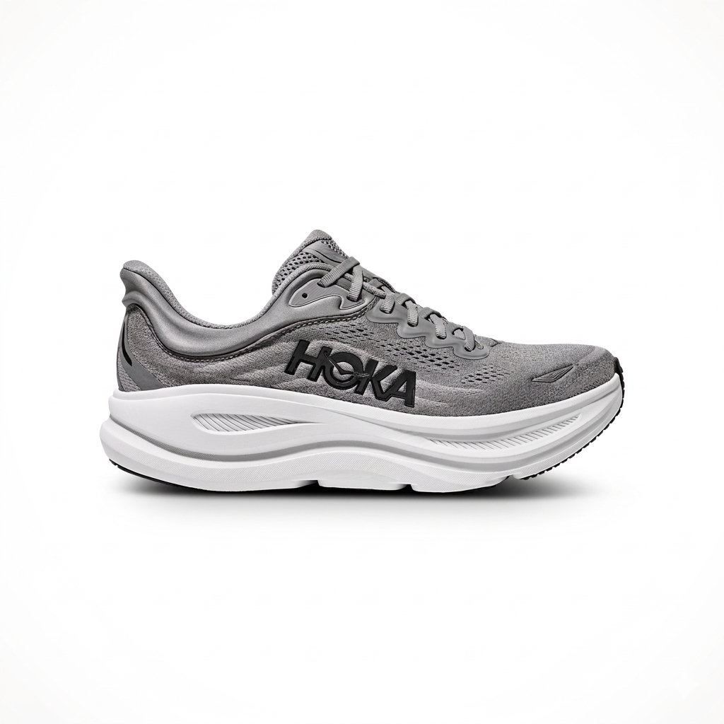 Hoka Bondi 9 Running Shoes "Grey"
