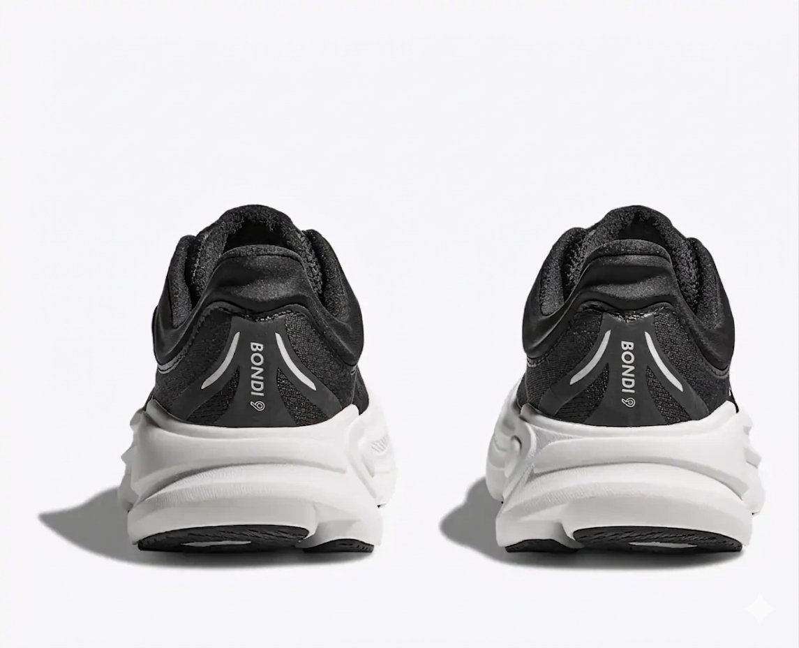 Hoka Bondi 9 Running Shoes "Black/White"