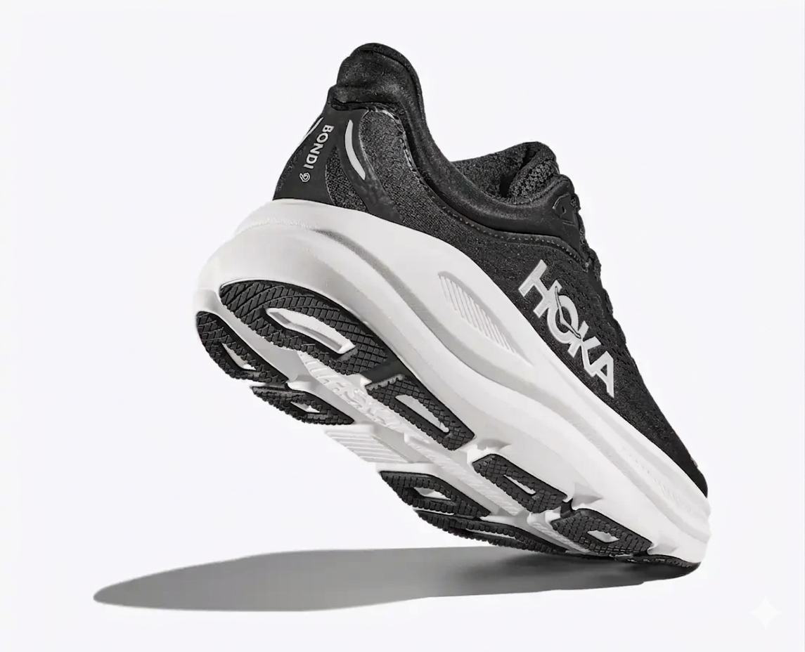 Hoka Bondi 9 Running Shoes "Black/White"