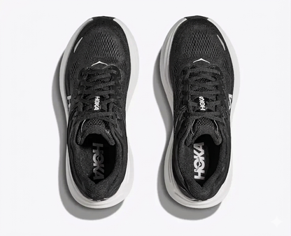 Hoka Bondi 9 Running Shoes "Black/White"
