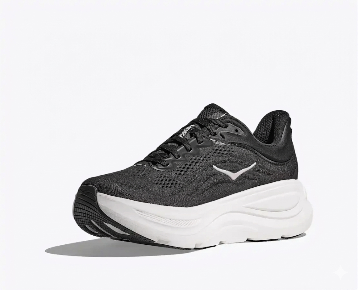 Hoka Bondi 9 Running Shoes "Black/White"