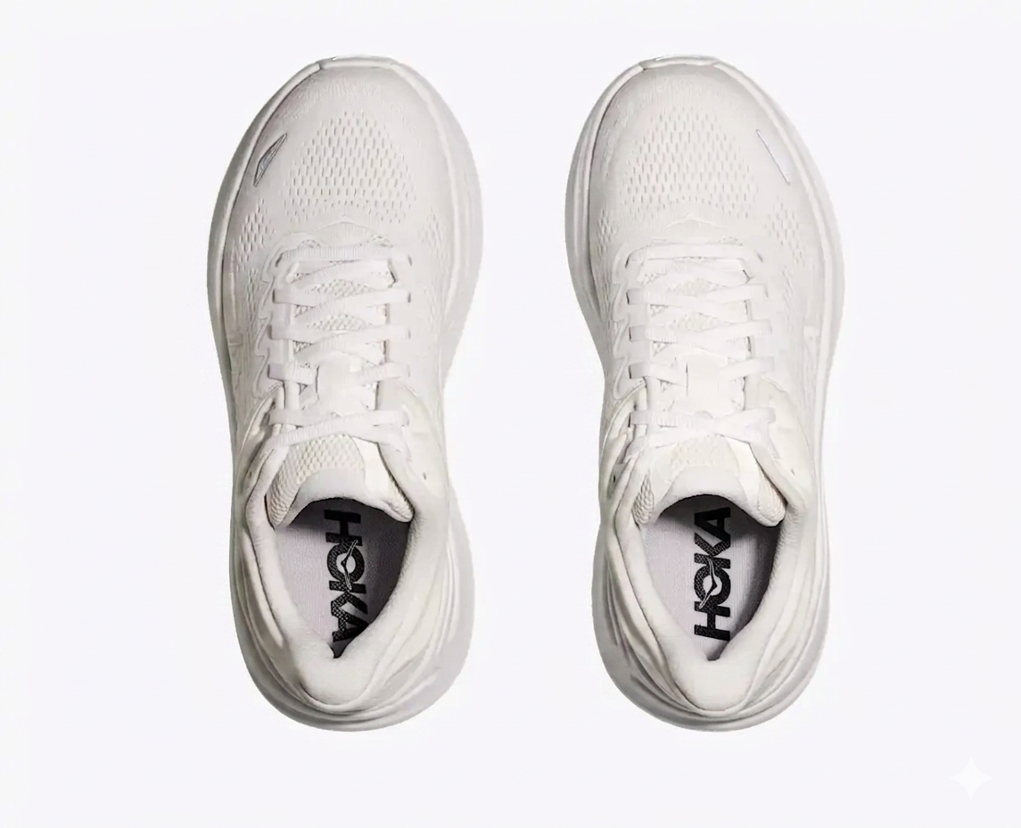Hoka Bondi 9 Running Shoes "White"