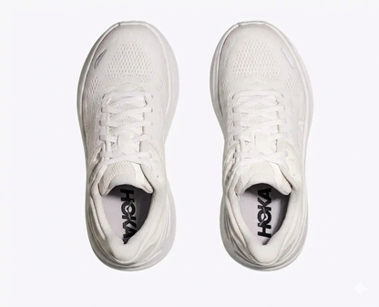 Hoka Bondi 9 Running Shoes "White"