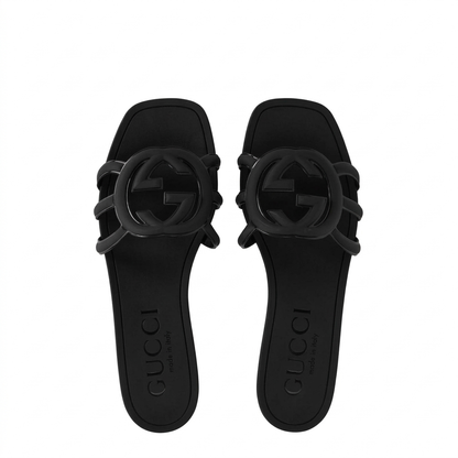 Gucci Interlocking G Slide "Black"
