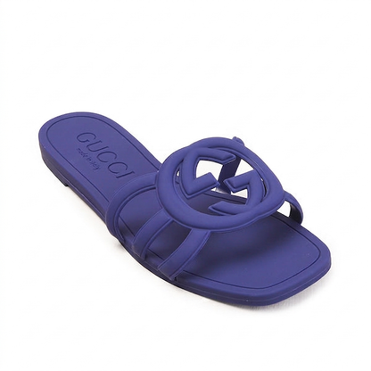 Gucci Interlocking G Slide "Blue"