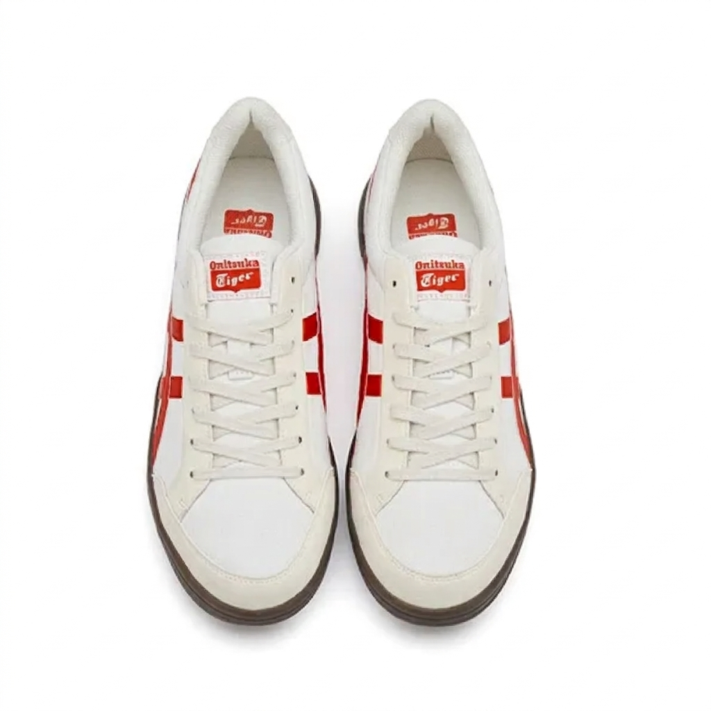 Onitsuka Tiger Advanti Sneakers "Cream White/Red"