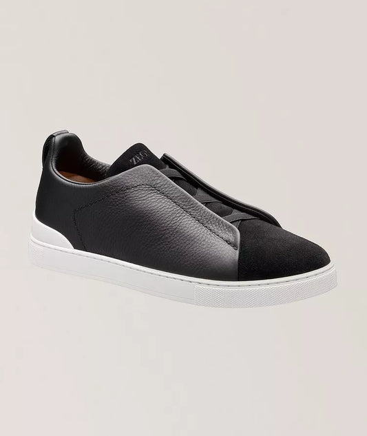 ZEGNA Triple Stitch SECONDSKIN sneakers "Black"
