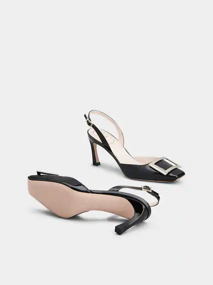 Roger Vivier Slingback Pumps-Classic Black