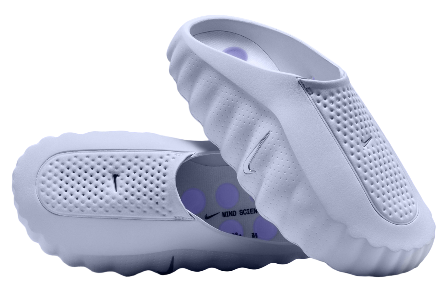 Nike Mind 001 Mule “Palest Purple / Metallic Silver
