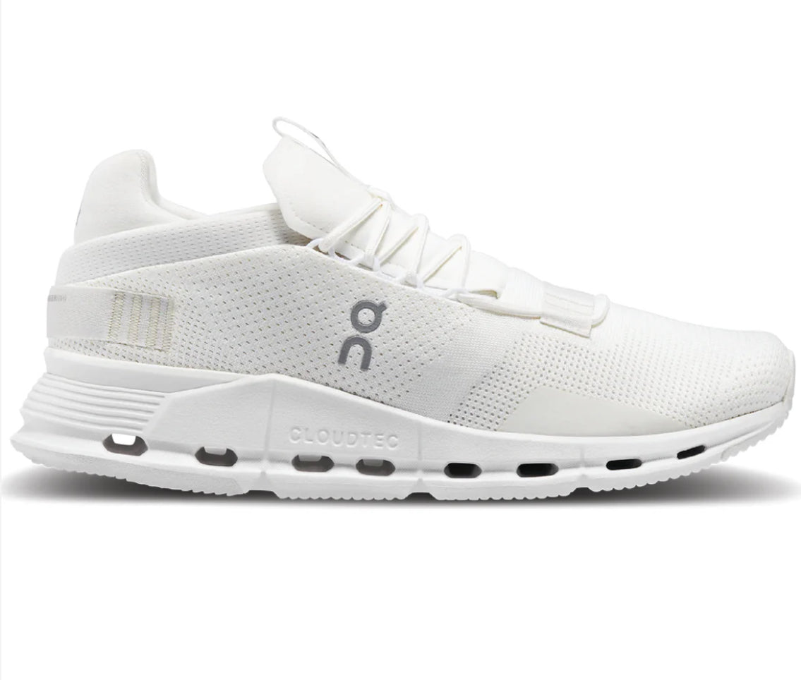 On Cloudnova undyed white