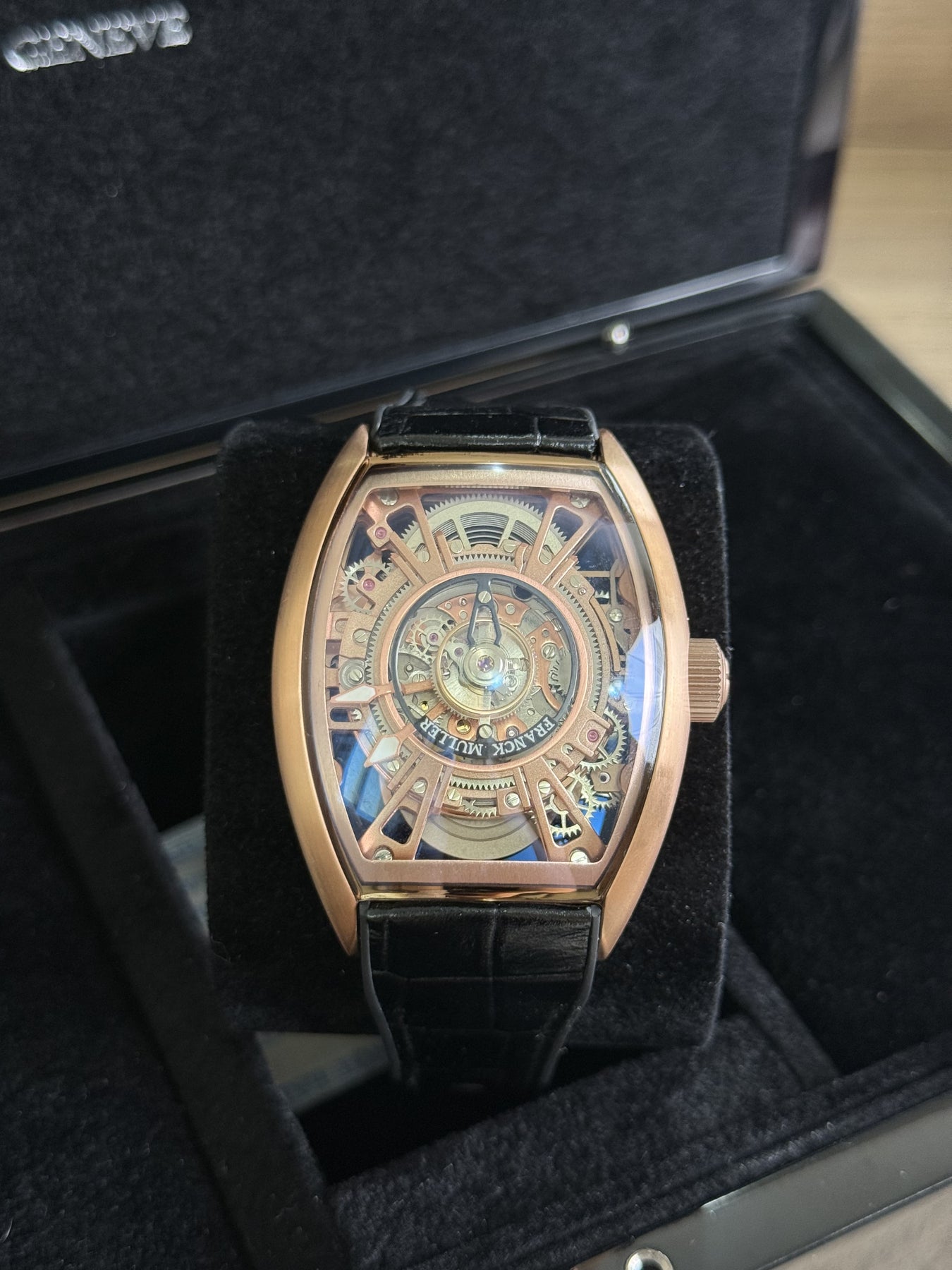 Franck Muller Tourbillion Rose Gold/ Black