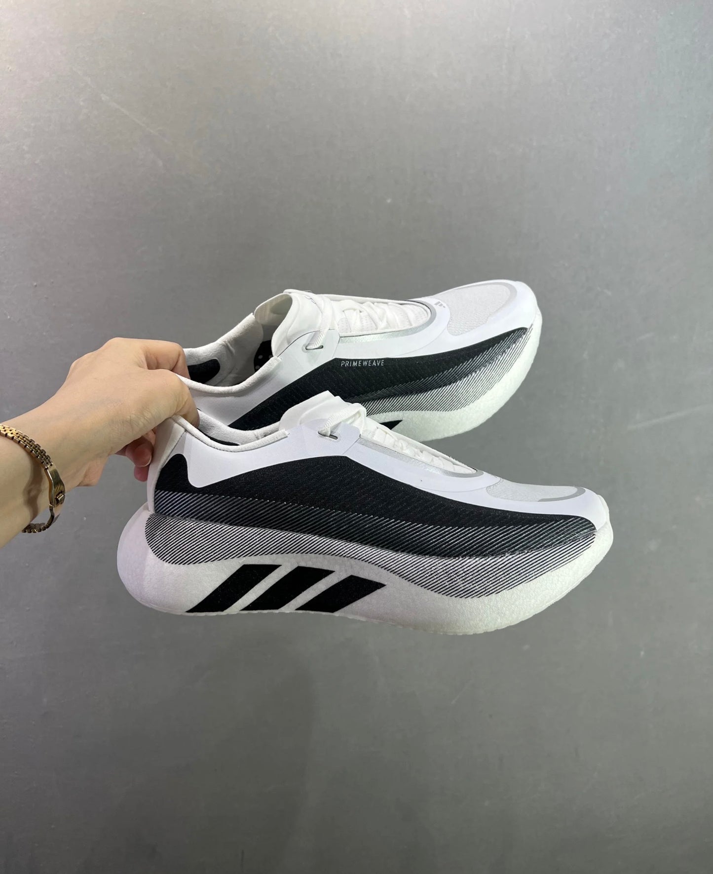 adidas Hyperboost Running Shoes–Black White