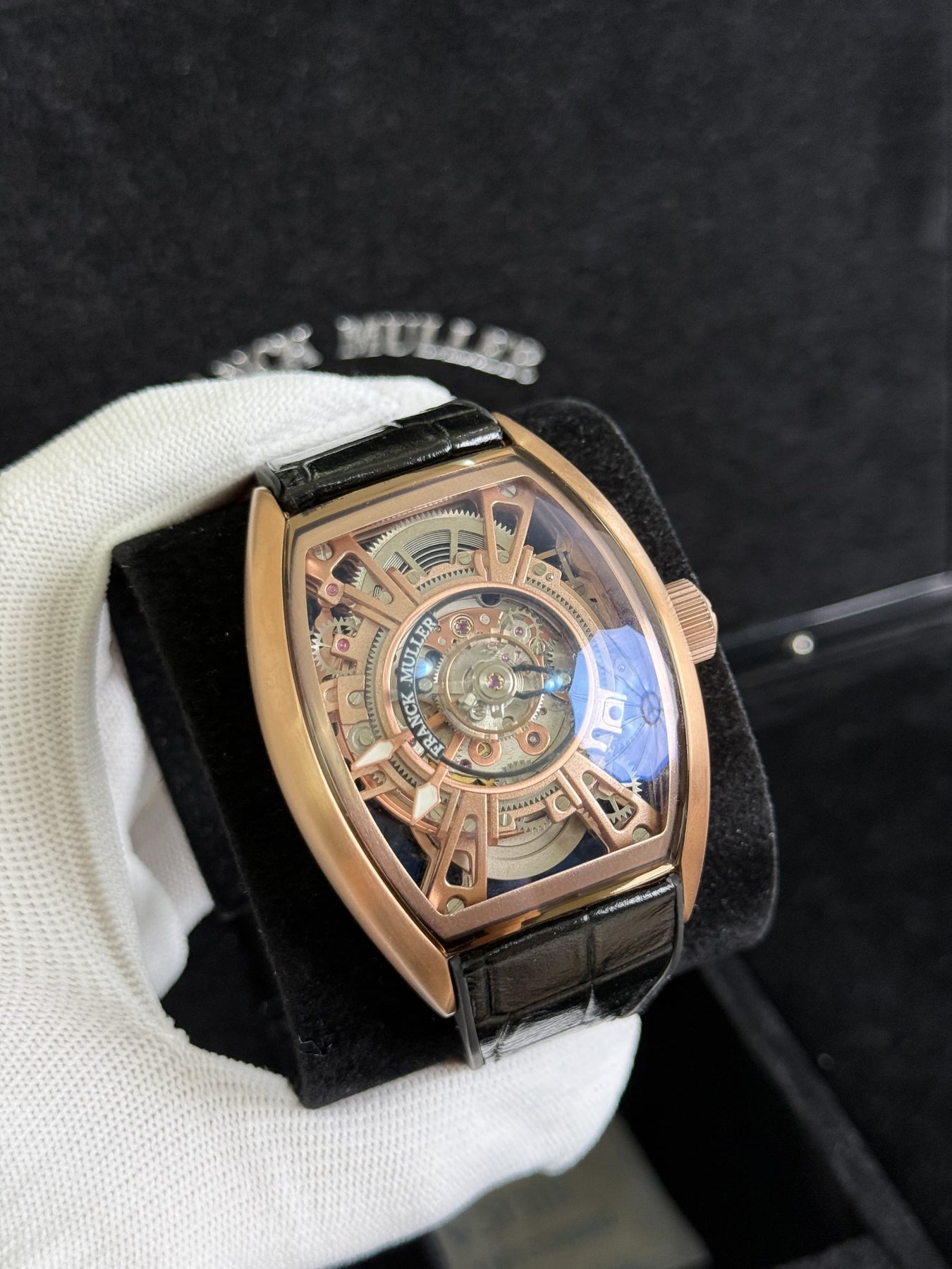 Franck Muller Tourbillion Rose Gold/ Black