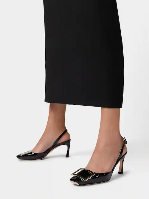 Roger Vivier Slingback Pumps-Classic Black