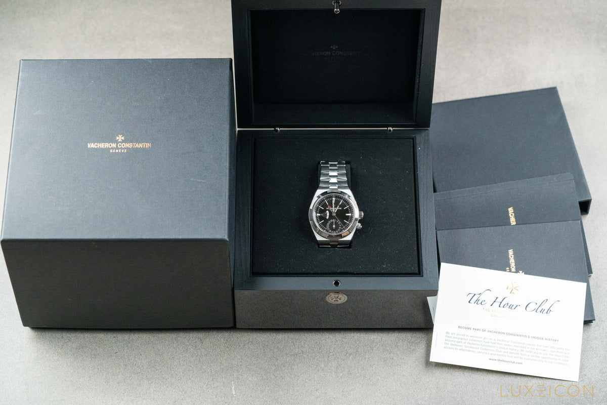 VACHERON CONSTANTIN OVERSEAS DUAL TIME STAINLESS STEEL 41MM BLACK