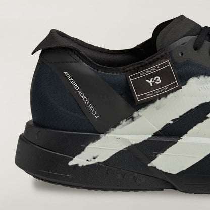 Adidas Y-3 Adizero Adios Pro 4 Black/Off White colorway