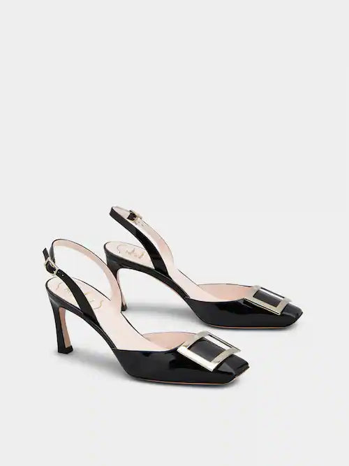 Roger Vivier Slingback Pumps-Classic Black