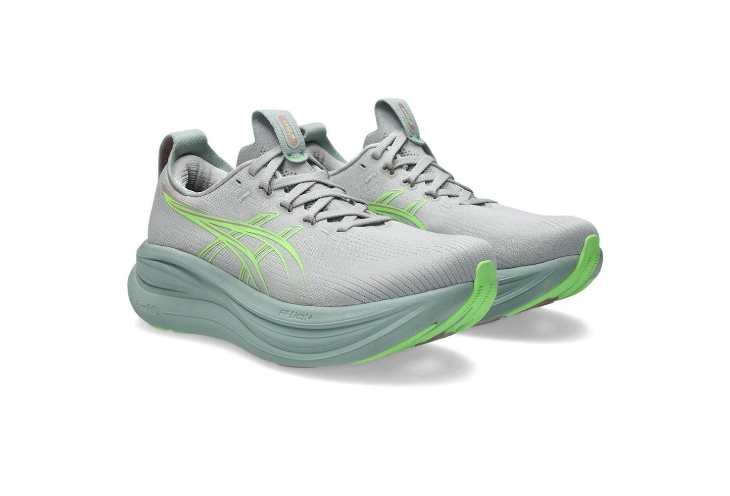 ASICS GEL-NIMBUS 28 Cloud Grey / Illuminate Green