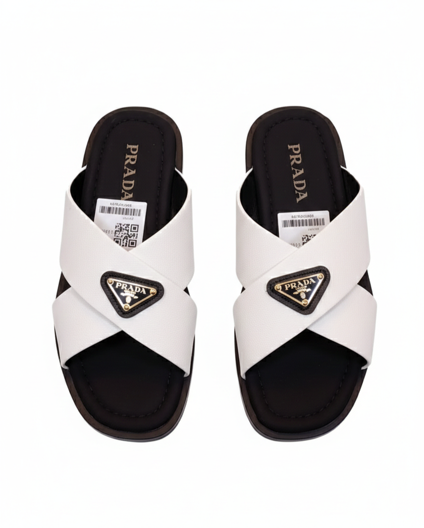 Parada Crisscross Men's Sandal White