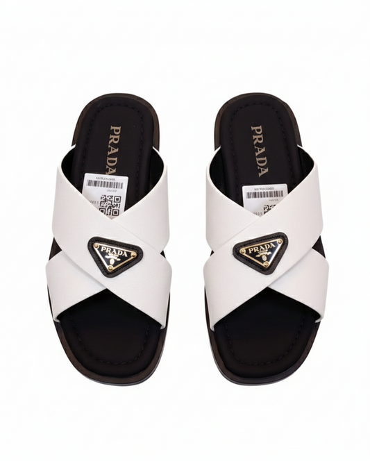 Parada Crisscross Men's Sandal White