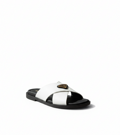 Parada Crisscross Men's Sandal White