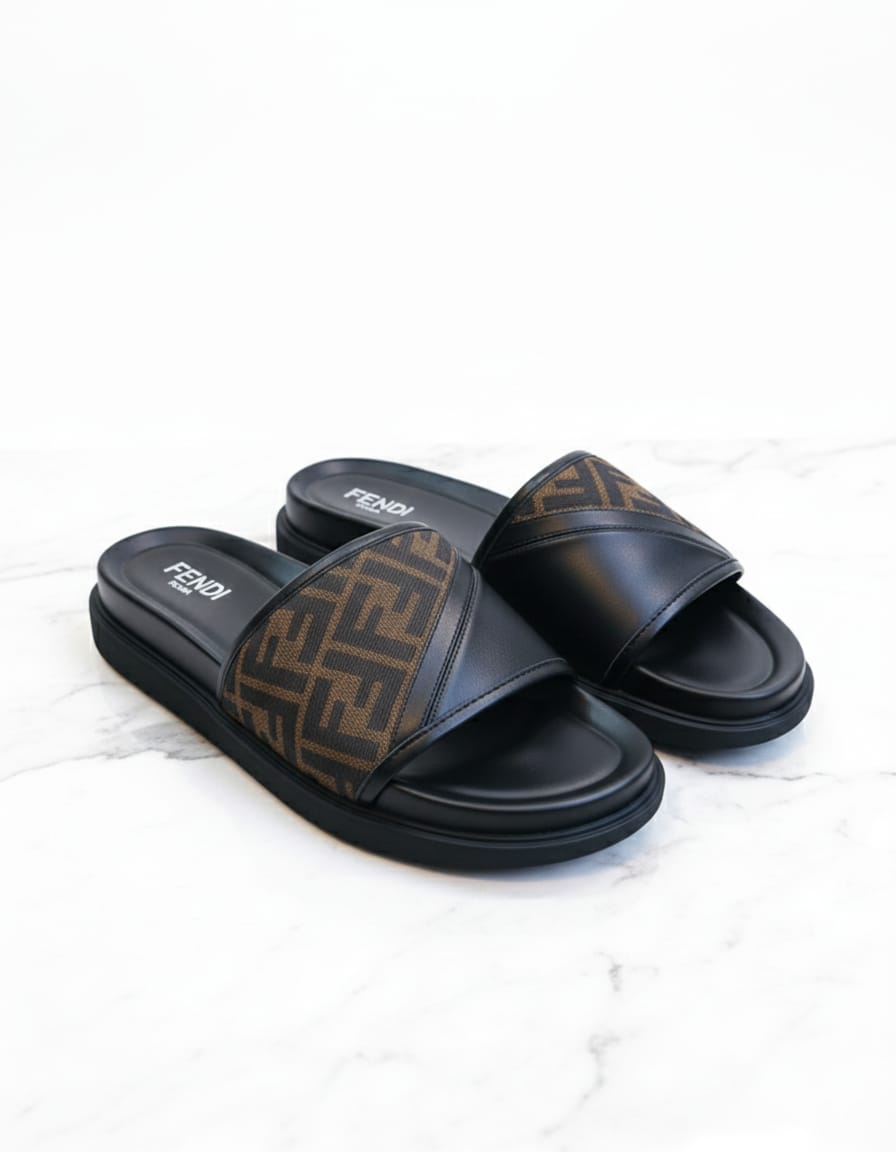 Fendi Diagonal Sandals