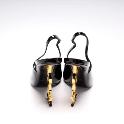 Saint Laurent Opyum 85mm Slingback Pumps Black