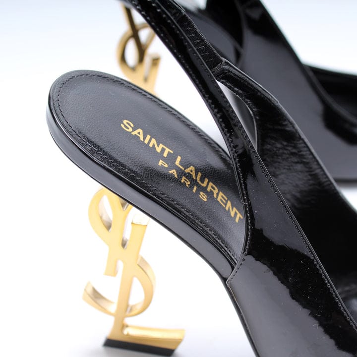 Saint Laurent Opyum 85mm Slingback Pumps Black