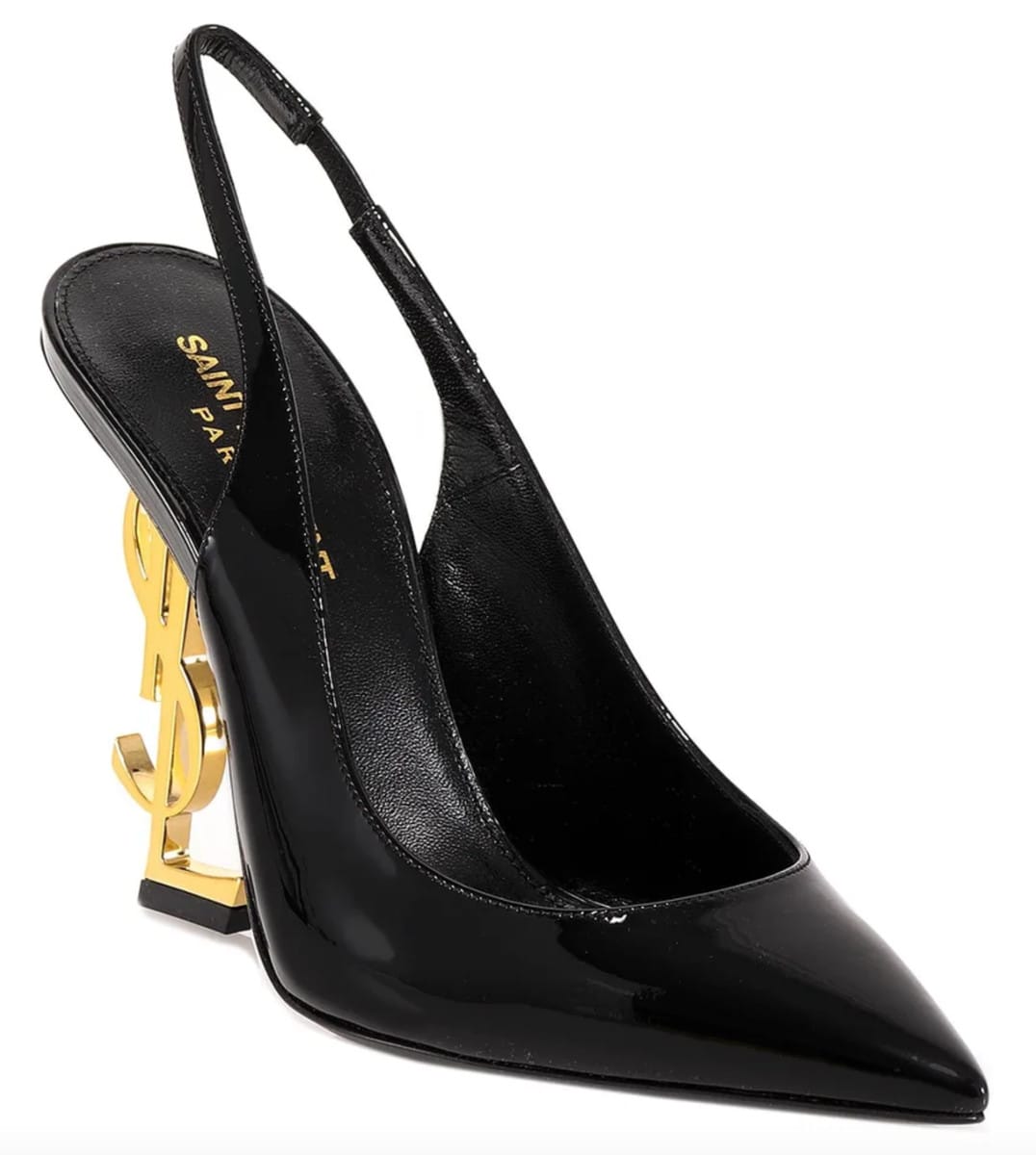 Saint Laurent Opyum 85mm Slingback Pumps Black