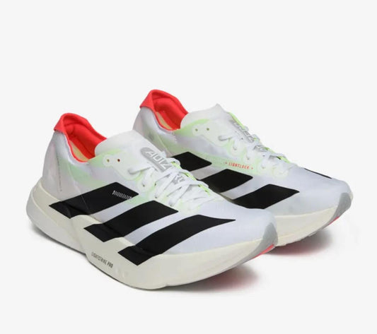 Adidas ADIZERO ADIOS PRO 4 ‘Cloud White / Core Black / 
Silver Metallic’