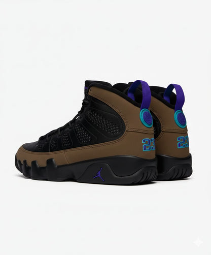 Air Jordan 9 Winterized         "Black/Brown/Purple"