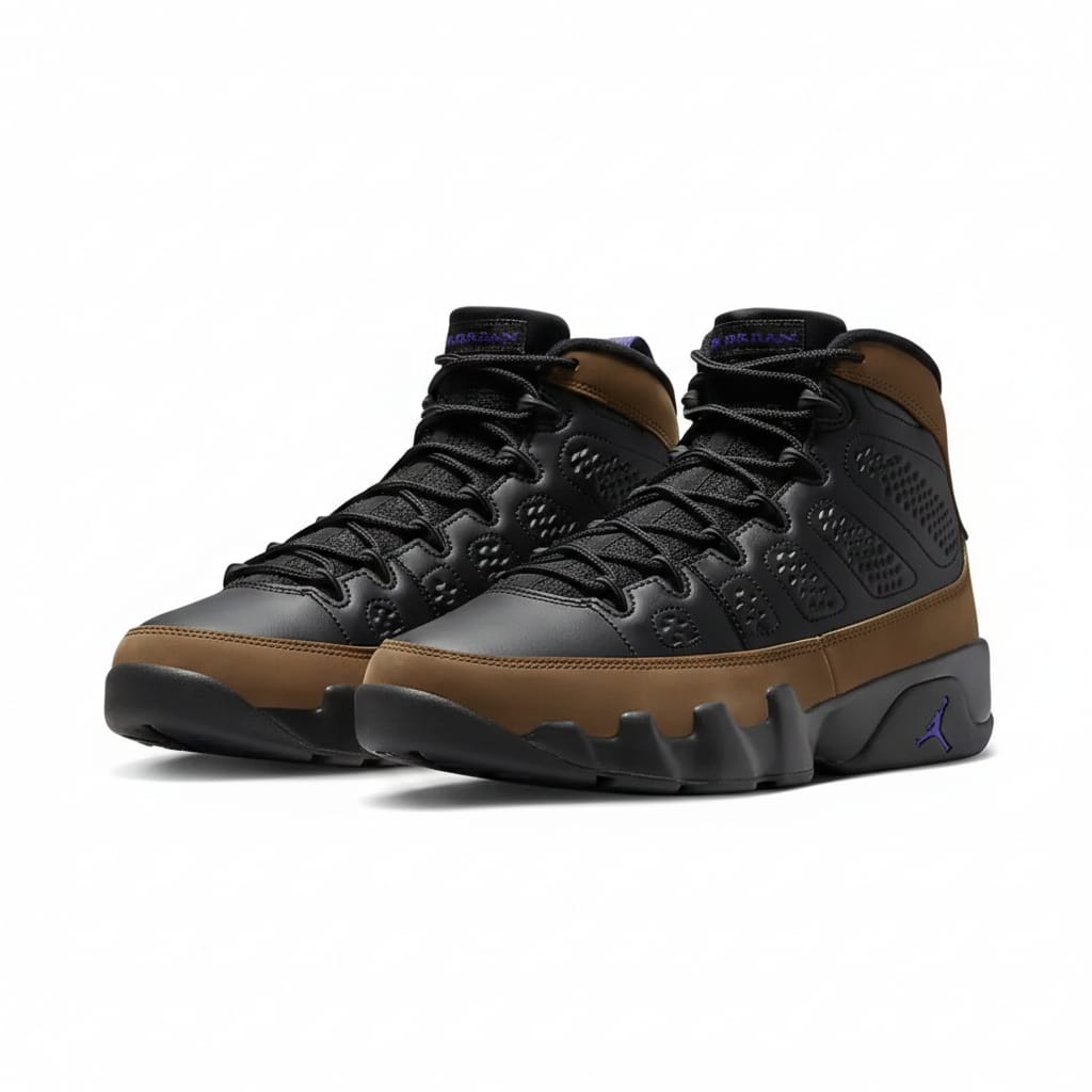 Air Jordan 9 Winterized         "Black/Brown/Purple"