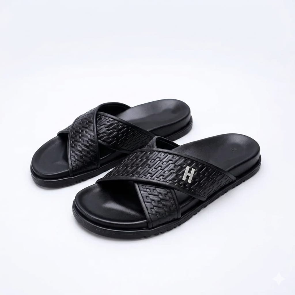 Hermes slipper "Black"