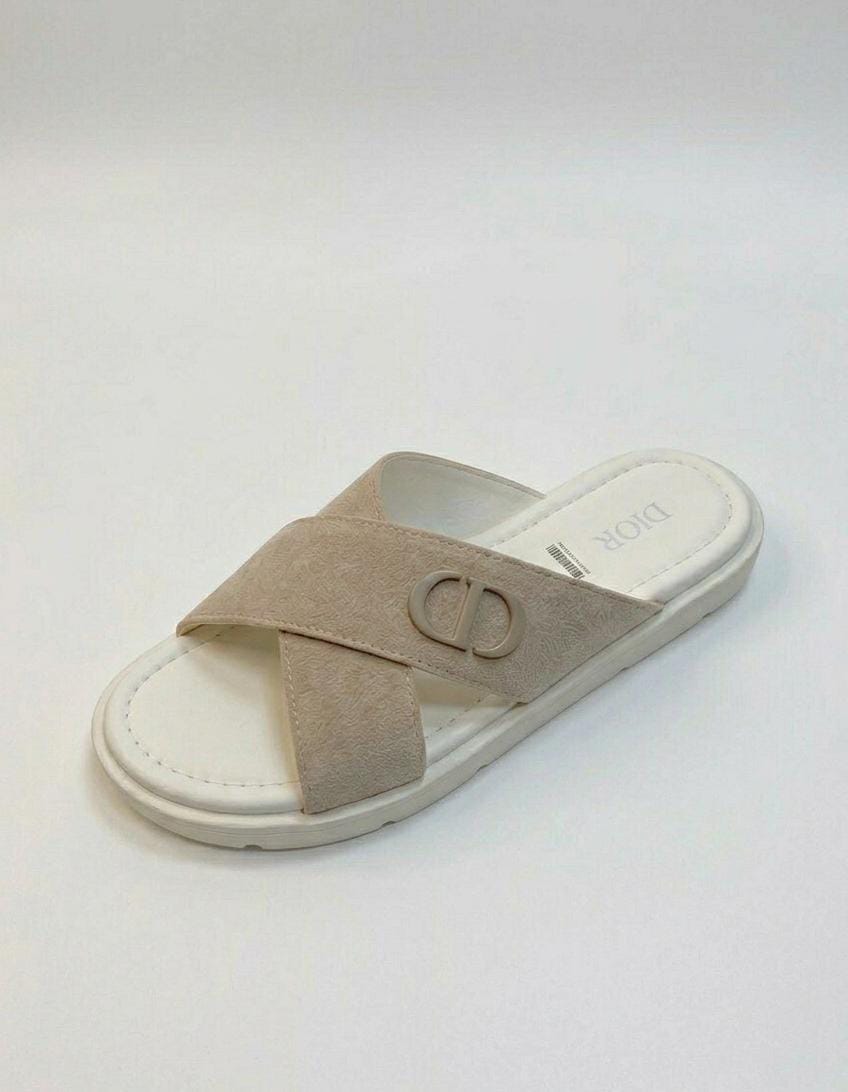 Dior slipper "Beige/White"