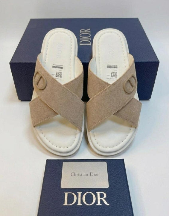 Dior slipper "Beige/White"