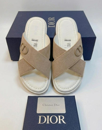 Dior slipper "Beige/White"