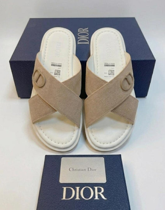 Dior slipper "Beige/White"